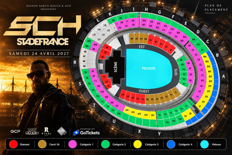 SCH en Concert : 24 Avril 2027 au Stade de France