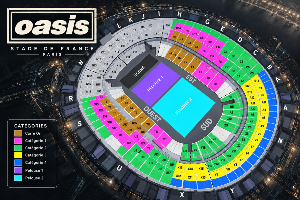 OASIS LIVE 27' WORLD TOUR : 23 Juillet au Stade de France